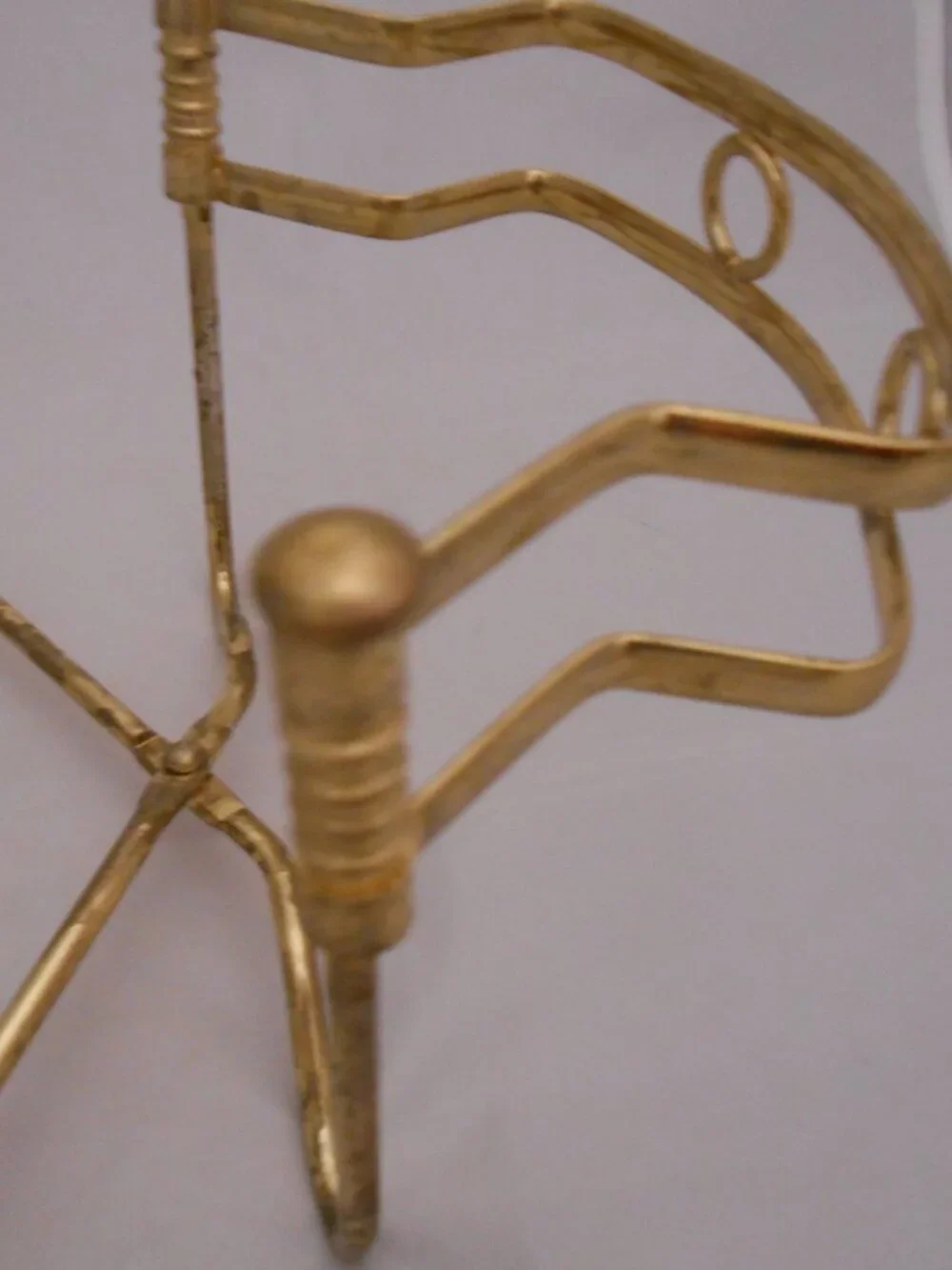 Vintage Brass Casserole Dish Holder, Expandable, Serving/Dining, Kitchen, Gold